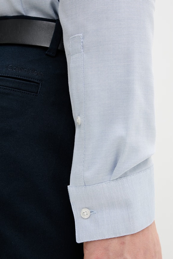 Calvin Klein non-iron košulja za muškarce od pamuka s elastanom LV019EU138 plava