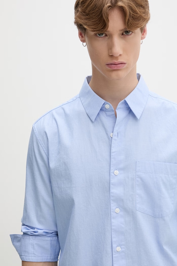 Calvin Klein košulja za muškarce od pamuka plava LV04LG127G