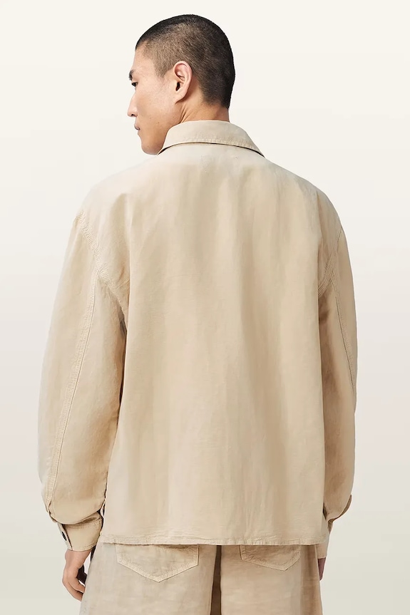 AllSaints cămașă pentru bărbați, cu in KORTEN M062OE bej AW26