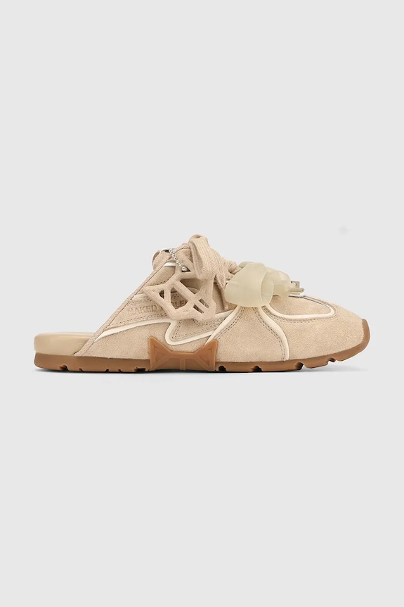 Naked Wolfe klapki damskie zamszowe Admire Off White Suede beżowy Admire.Off.White.Suede