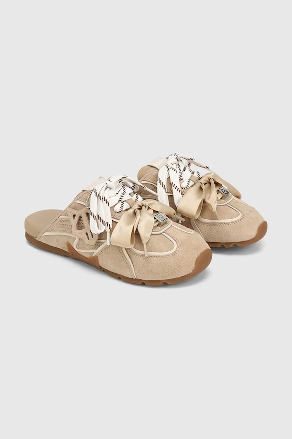 Naked Wolfe klapki damskie zamszowe Admire Off White Suede Admire.Off.White.Suede beżowy AW26