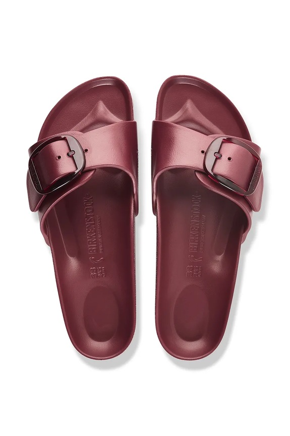 Încălțăminte Birkenstock papuci pentru femei Madrid Big Buckle EVA 1033116 burgundia