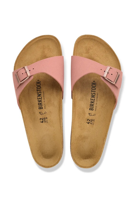 Obuv Birkenstock šľapky dámske Madrid Birkibuc 1032765 ružová