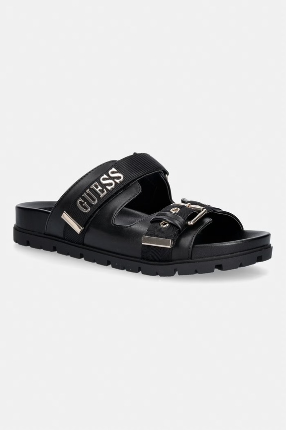 Guess šľapky dámske FAXONA čierna FLTFAX.FAB03.BLACK