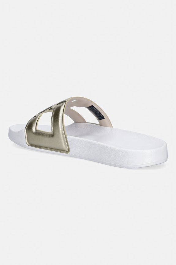 Obuća Tommy Hilfiger natikače za žene TH MONOGRAM POOL SLIDE FW0FW09525 bijela