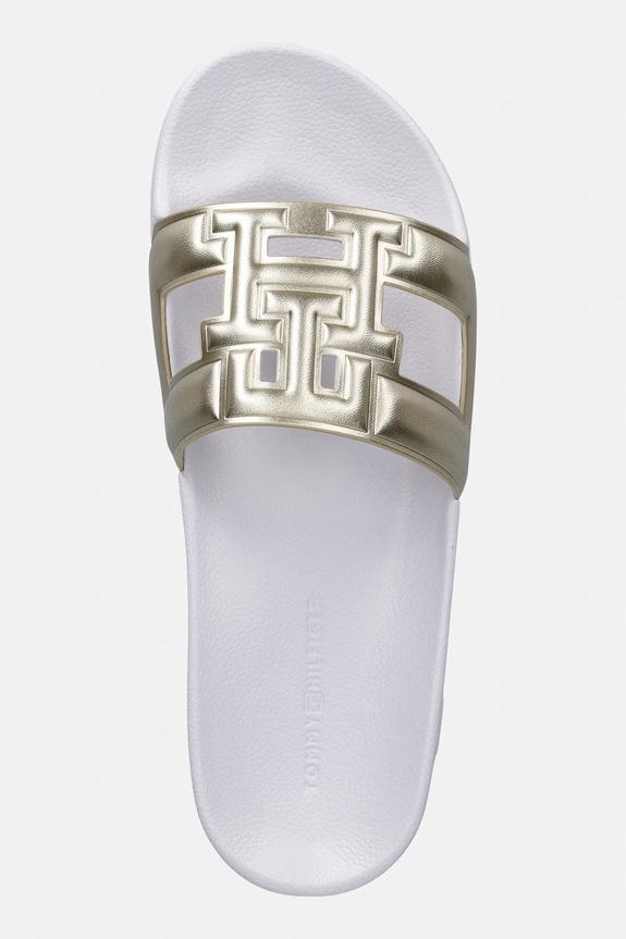 Tommy Hilfiger natikače za žene TH MONOGRAM POOL SLIDE bijela FW0FW09525