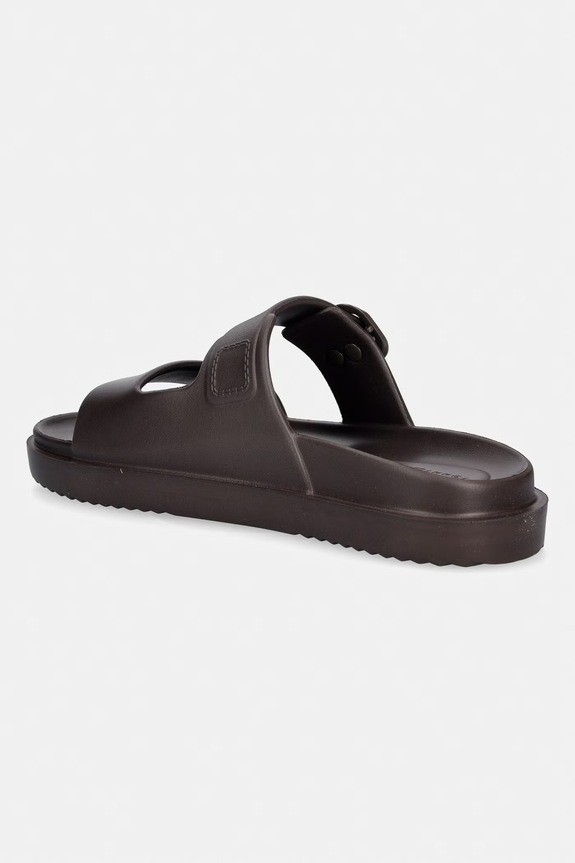 Boty Tommy Hilfiger pantofle s odkrytými prsty dámské TH MOLDED SUMMER SANDAL FW0FW09425 hnědá