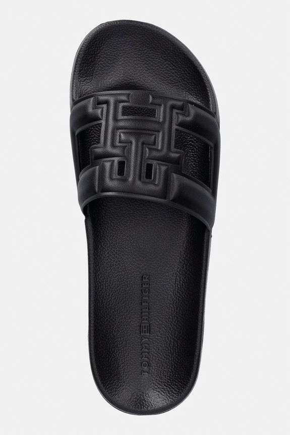 Tommy Hilfiger natikače za žene TH MONOGRAM POOL SLIDE crna FW0FW09424
