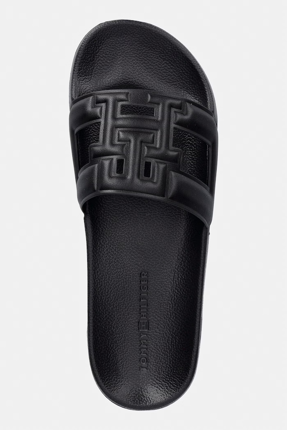 Tommy Hilfiger natikače za žene TH MONOGRAM POOL SLIDE crna FW0FW09424