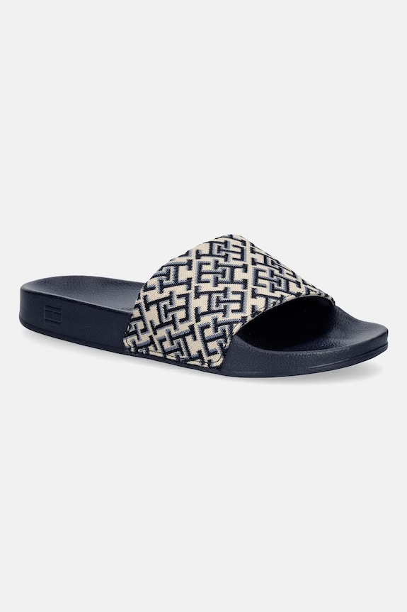 Tommy Hilfiger natikače za žene TH MONOGRAM POOL SLIDE mornarsko plava FW0FW09423