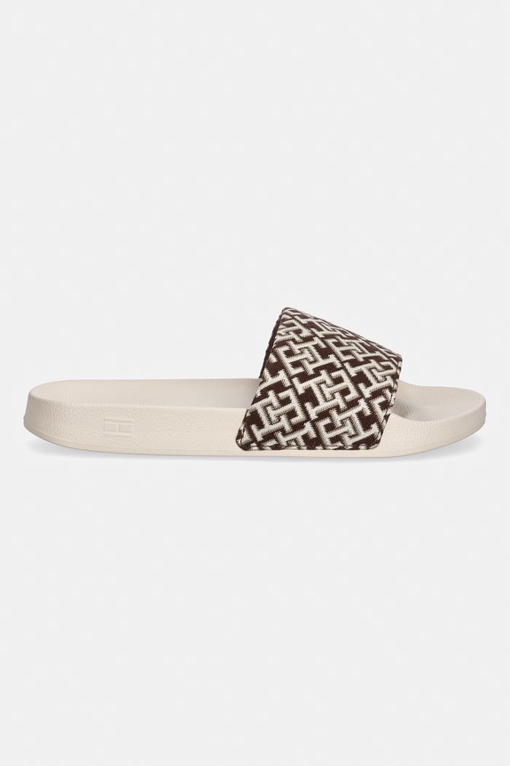 Tommy Hilfiger natikače za žene TH MONOGRAM POOL SLIDE FW0FW09423 bež AW26