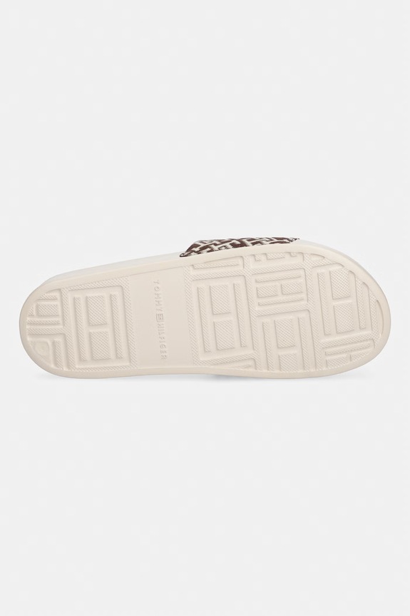 Tommy Hilfiger natikače za žene TH MONOGRAM POOL SLIDE FW0FW09423 bež