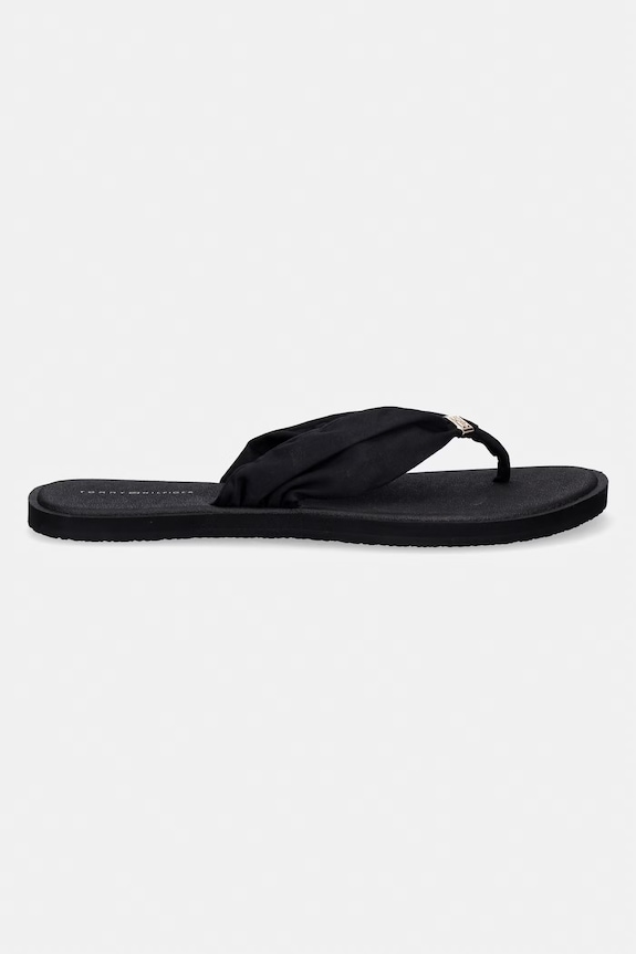 Tommy Hilfiger σαγιονάρες δίχαλες Γυναικείες TH SCANDI SOFT SUMMER SANDAL FW0FW09421 μαύρο AW26