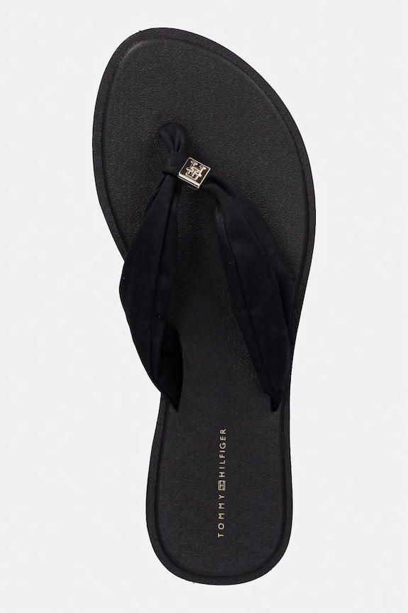 Tommy Hilfiger σαγιονάρες δίχαλες Γυναικείες TH SCANDI SOFT SUMMER SANDAL μαύρο FW0FW09421