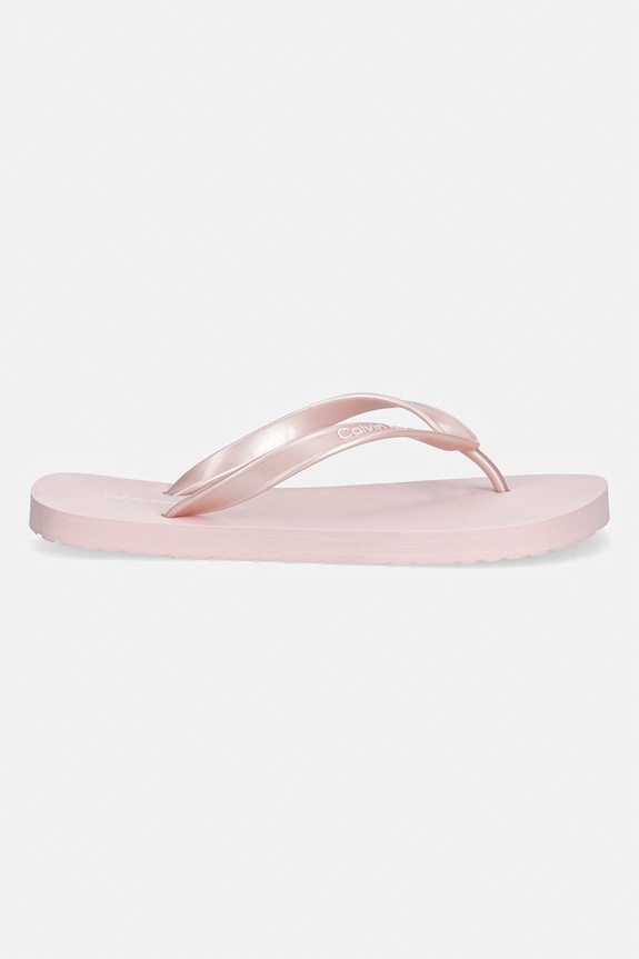 Calvin Klein šľapky dámske FLIP FLOP TPU METALLIC HW0HW02956.TFF ružová AW26