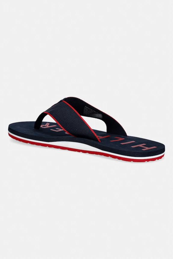 Obuwie Tommy Hilfiger japonki męskie SPORTY HILFIGER BEACH SANDAL FM0FM05913 granatowy