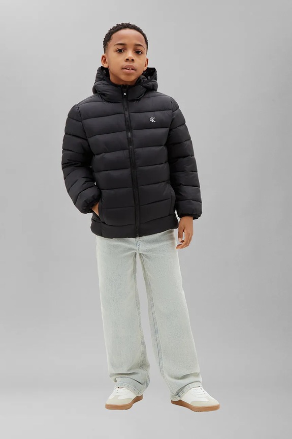 BIMBO Calvin Klein Jeans giacca trapuntata per bambini LVCKTJM15B.128.176.9BY2 nero