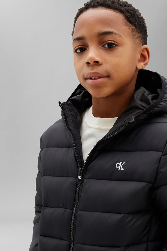 Calvin Klein Jeans giacca trapuntata per bambini LVCKTJM15B.128.176.9BY2 nero