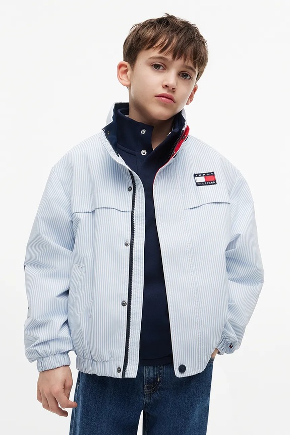 Tommy Hilfiger krótka kurtka dziecięca biały KB0KB10450.128.176.9BY2