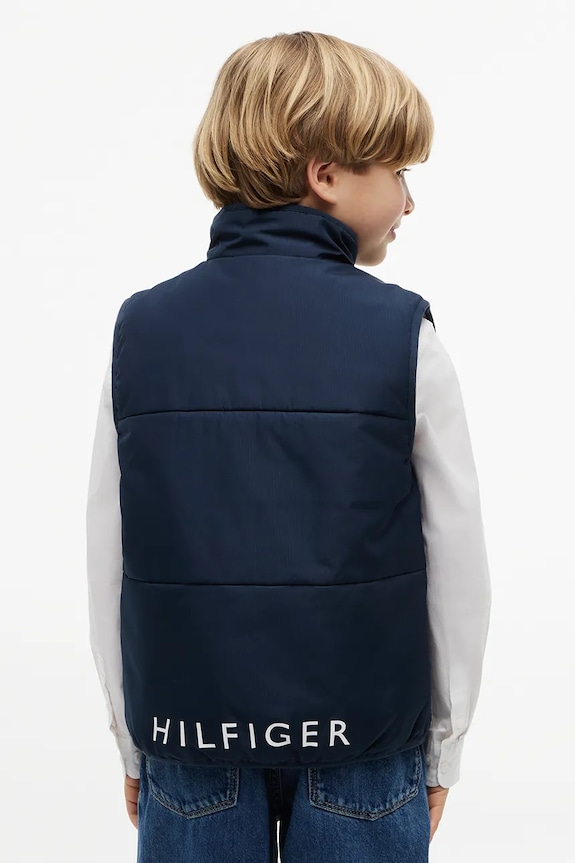 Băieți Tommy Hilfiger vestă pentru copii KB0KB10532.128.176.9BY2 bleumarin
