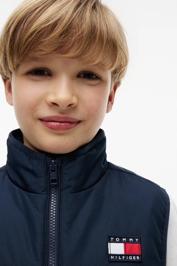 Tommy Hilfiger vestă pentru copii KB0KB10532.128.176.9BY2 bleumarin