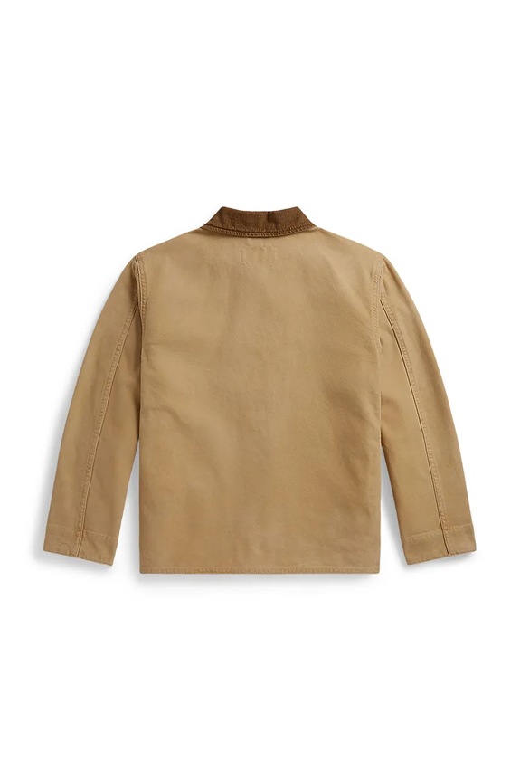 Polo Ralph Lauren κοντό μπουφάν παιδικό βαμβακερό 323B18848001 μπεζ AW26