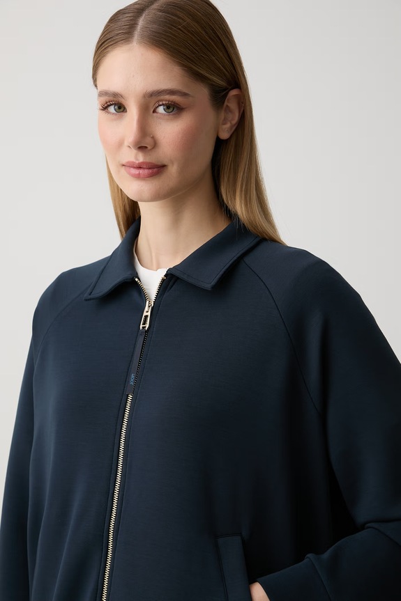 Joop! bluza rozpinana damska z modalem granatowy 30103302