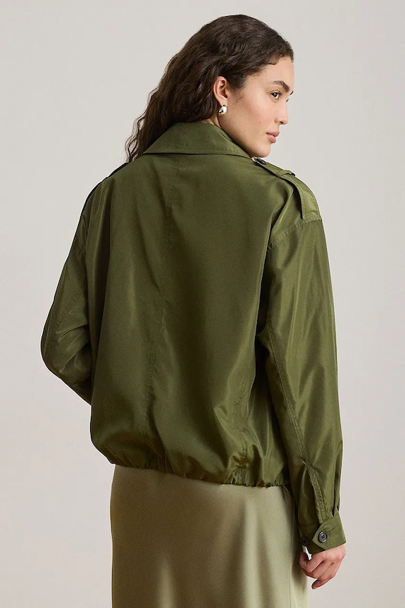 Lauren Ralph Lauren přechodová bunda dámská 200P13813 zelená AW26