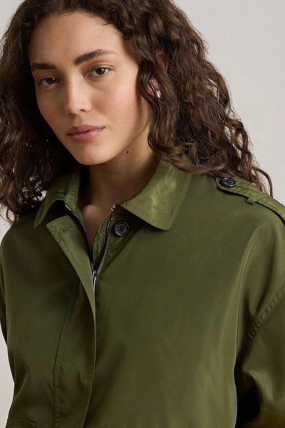 Lauren Ralph Lauren přechodová bunda dámská zelená 200P13813