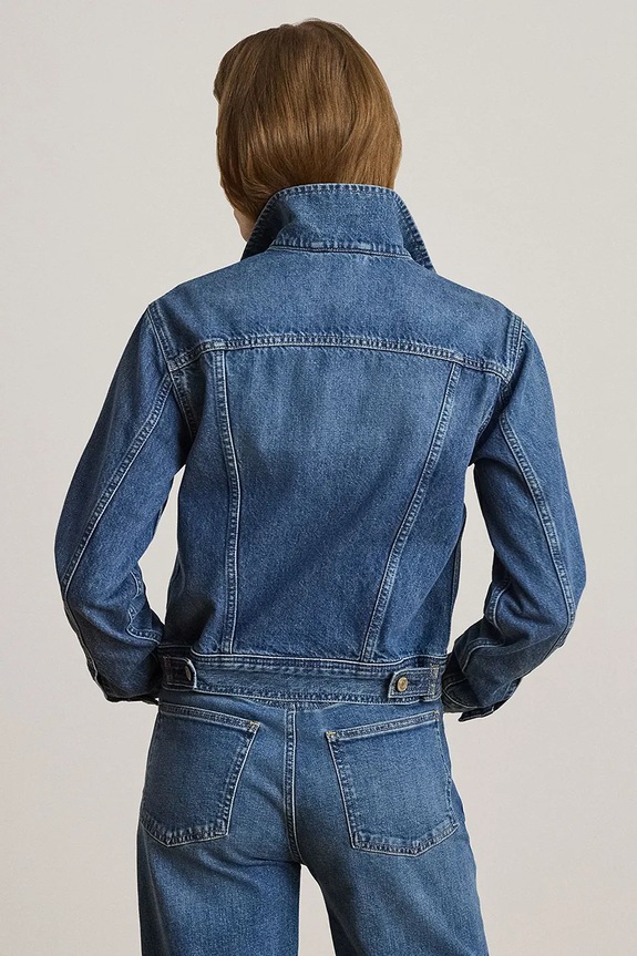 Lauren Ralph Lauren bunda dámska rifľová 200P14154 modrá AW26