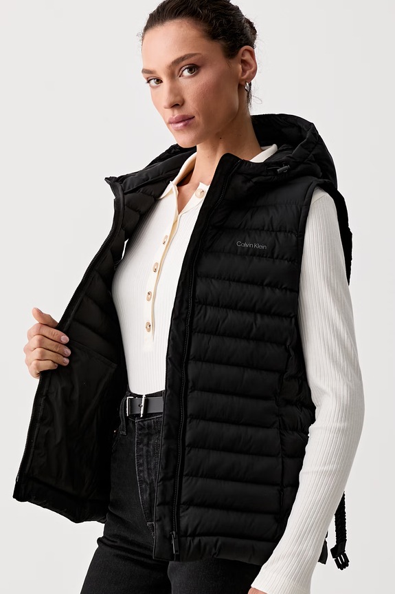 Calvin Klein prsluk s kapuljačom za žene LV044G513G