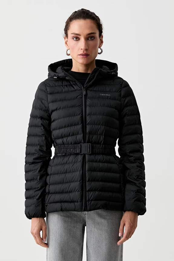 Calvin Klein krátka bunda dámska čierna LV044G504G