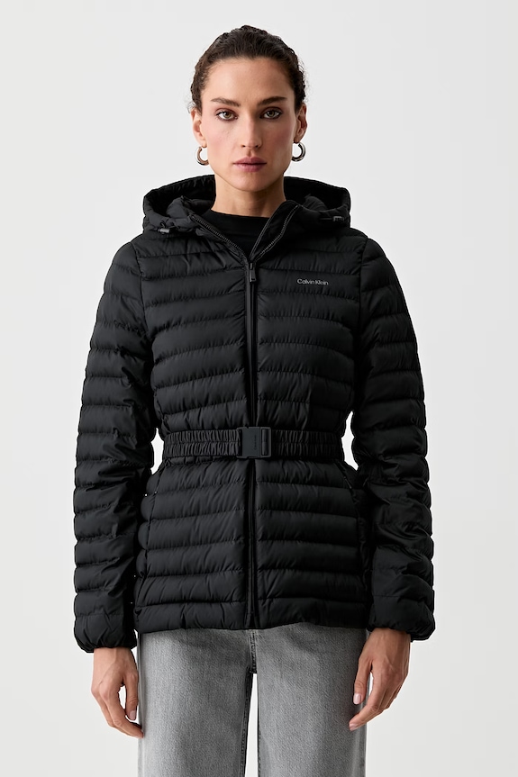 Calvin Klein krátka bunda dámska čierna LV044G504G
