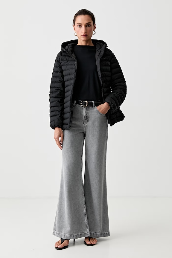 Calvin Klein krátka bunda dámska LV044G504G čierna AW26