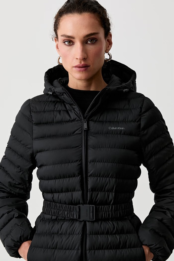 Calvin Klein krátka bunda dámska čierna LV044G504G
