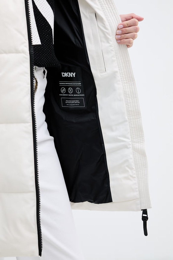 DKNY długa kurtka damska DLEMPN25
