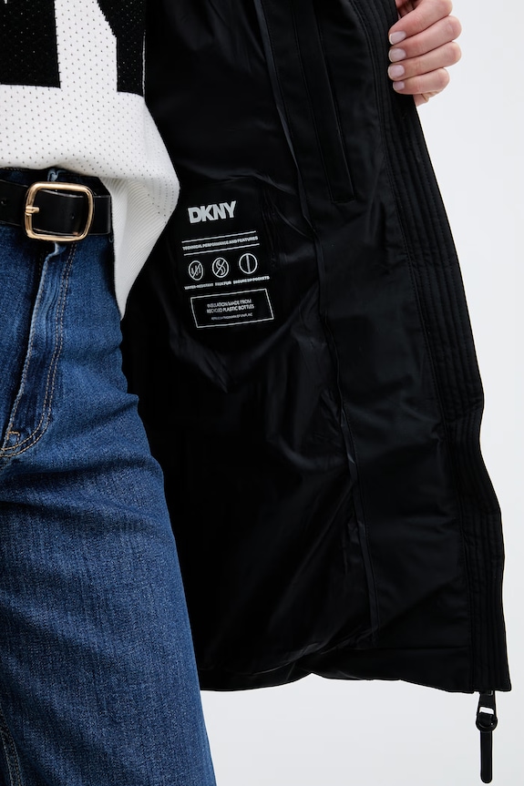 DKNY długa kurtka damska DLEMPN25