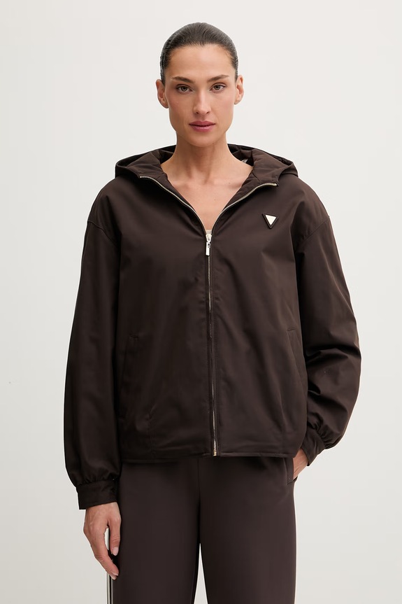 Guess jachetă scurtă pentru femei OLYMPE maro V6YL11.W2871