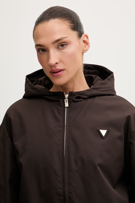 Guess jachetă scurtă pentru femei OLYMPE maro V6YL11.W2871