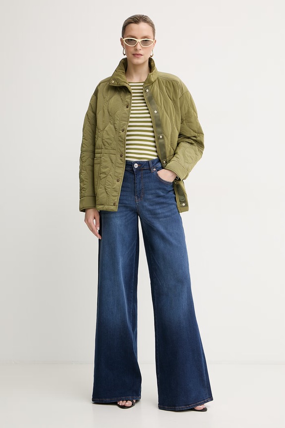 Guess giacca di mezza stagione da donna CORINNE W6YL11.W2880 verde AW26