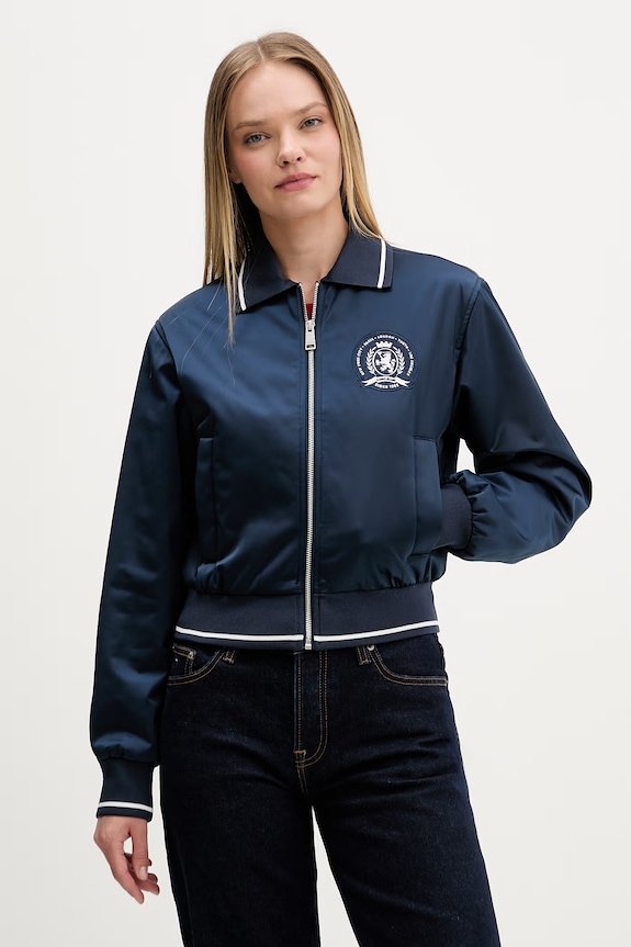 Odzież Tommy Jeans bomberka damska DW0DW23153 granatowy