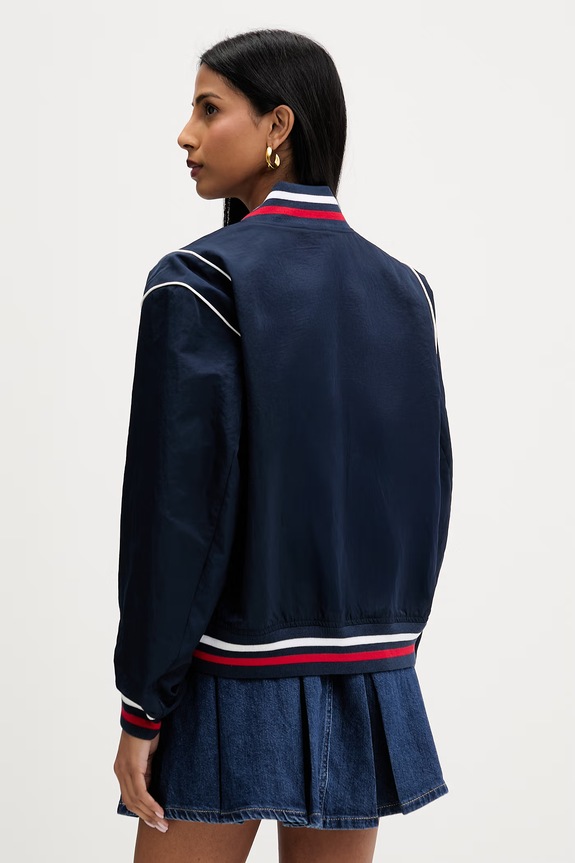 Дрехи Tommy Jeans яке бомбър дамско DW0DW22919 тъмносин