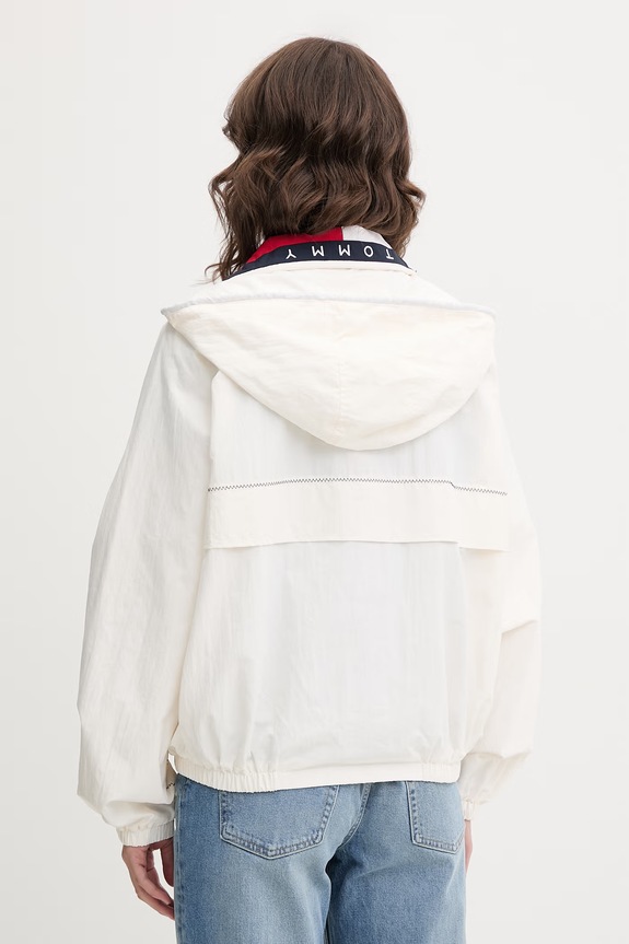 Oblečenie Tommy Jeans prechodná bunda dámska DW0DW22915 béžová
