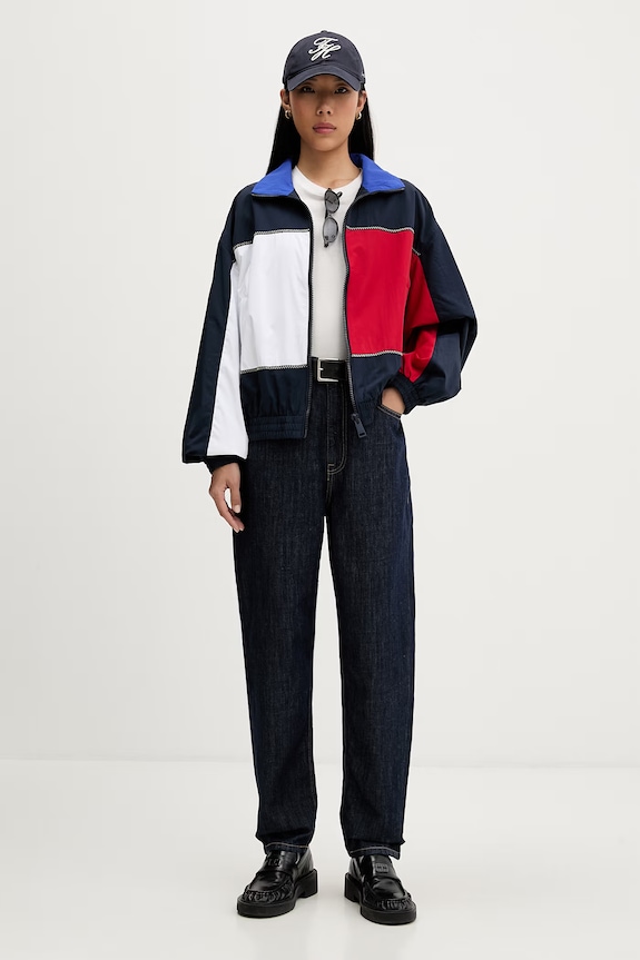 Tommy Jeans kurtka przejściowa damska DW0DW22914 granatowy AW26