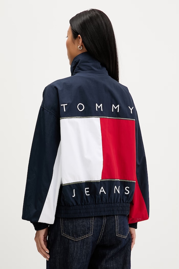 Odzież Tommy Jeans kurtka przejściowa damska DW0DW22914 granatowy