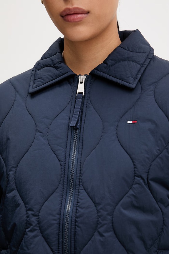 Tommy Jeans μεταβατικό μπουφάν γυναικείο DW0DW22909 σκούρο μπλε