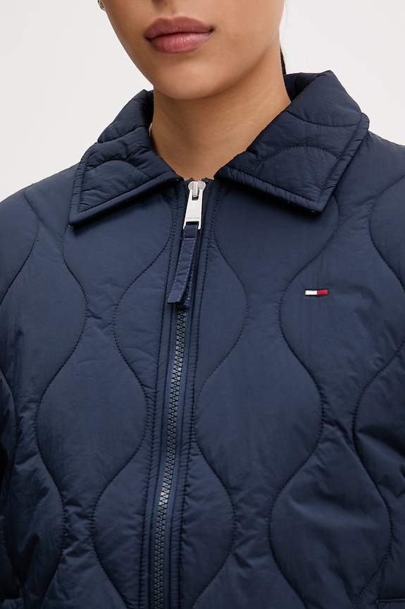 Tommy Jeans μεταβατικό μπουφάν γυναικείο DW0DW22909 σκούρο μπλε