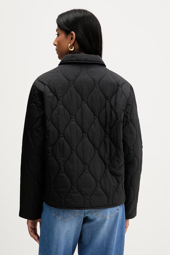 Ρούχα Tommy Jeans μεταβατικό μπουφάν γυναικείο DW0DW22909 μαύρο
