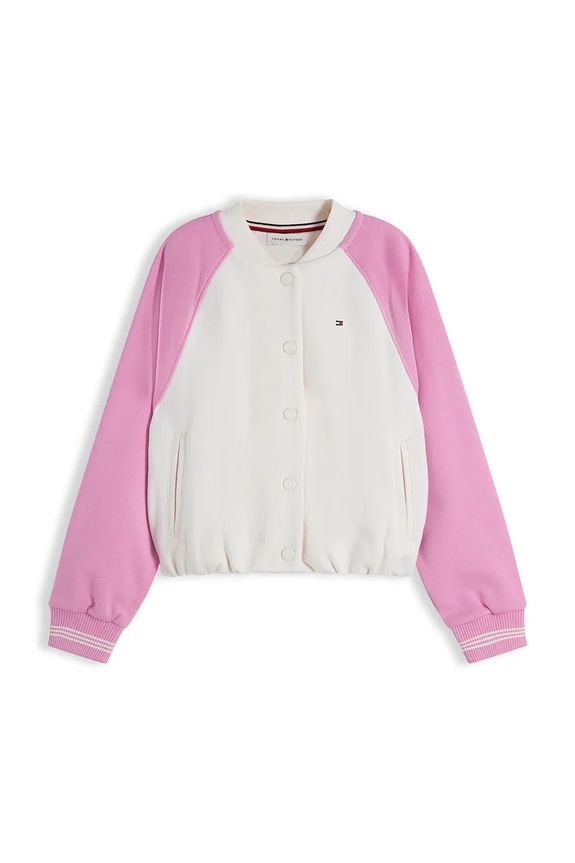 Tommy Hilfiger kurtka varsity dziecięca KG0KG09444.9BY2 biały AW26