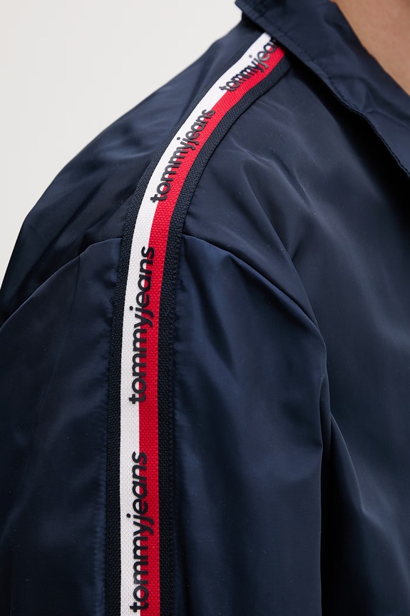 Tommy Jeans kratka jakna za muškarce DM0DM23218 mornarsko plava